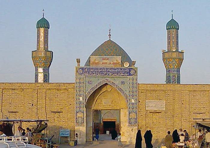 L'ingresso della moschea di Wasit